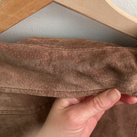 BLANKNYC Suede Moto Jacket in Sand Stoner - Picture 7 of 7